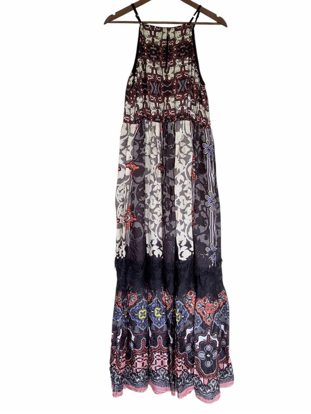 NWT Anthropologie Bhanuni by Jyoti Tiered Maxi Dress Bohemian - Picture 9 of 14